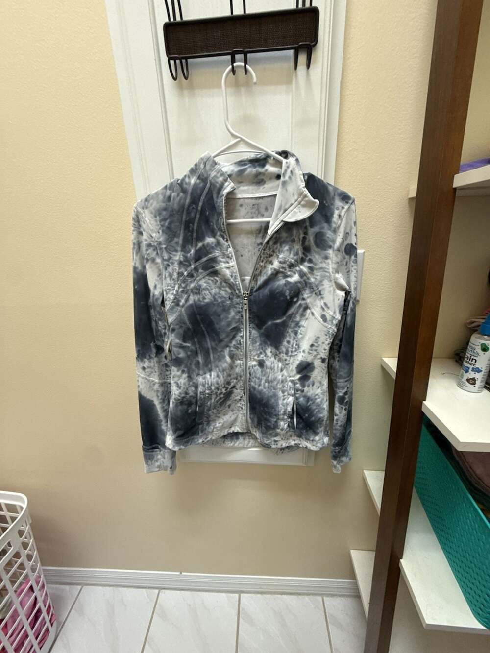 Lululemon Define Jacket Diamond Dye Marble Black White